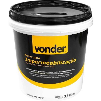 Primer para Impermeabilização 3,6L Marrom Vonder