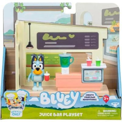 Mini Playset Bar de Suco Bluey Articulada com Acessórios Candide