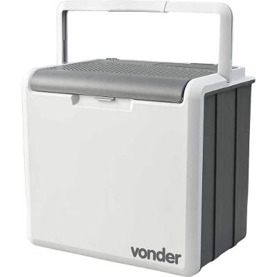 Refrigerador Automotivo Ostenvonder Dupla Função Cinza e Branca Vonder 30L