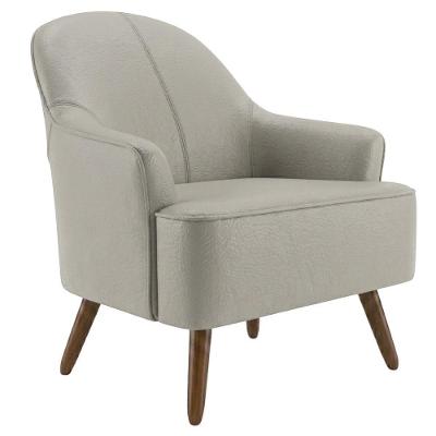 Poltrona Decorativa Naomi Courino Confortável Coral Milani Movelaria