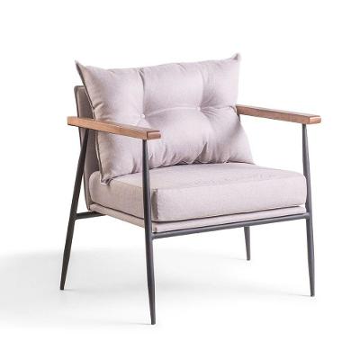 Poltrona Sleek Estofada Base Aço Preta Cinza Claro
