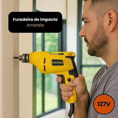 Furadeira de Impacto Startools 600W Amarelo 110V
