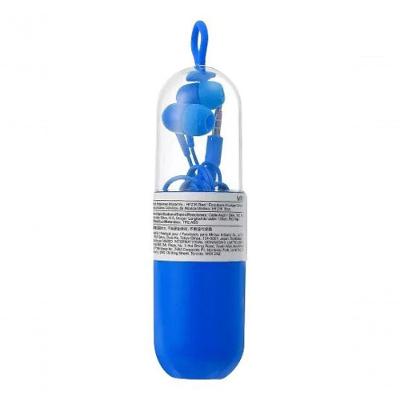 Fone de Ouvido Miniso Brasil com Fio e Estojo Conector P2 Som de Alta Qualidade Azul
