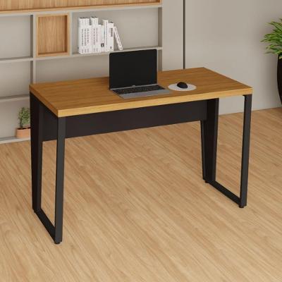 Escrivaninha Retangular Industrial MDF 120CM Freijó com Preto F5 Office