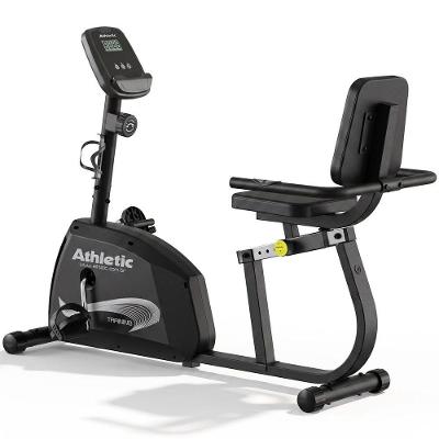 Bicicleta Ergométrica Athletic Training Horizontal 8 Níveis 140kg Conforto Pedal Suave Uso