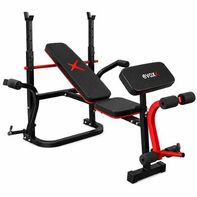 Banco para Supino Scott BS601 com Regulagem 5 Posições Apoio Barra Evox Fitness