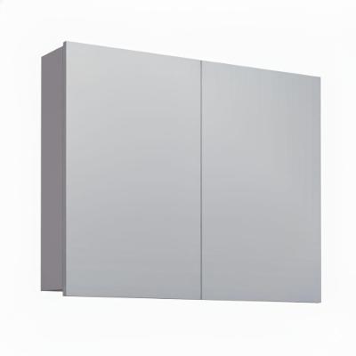 Armário Espelheira Boston Havana 2 Portas 2 Prateleiras MDF-MDP 80CM Branco Venturi