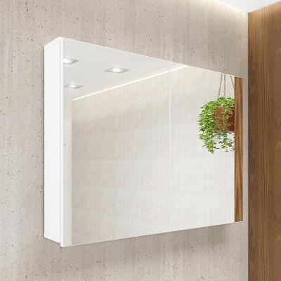 Armário Aéreo Malbec B06 2 Portas MDP 100CM Branco Lyam Decor