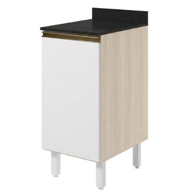 Balcão Kali Premium 1 Porta 1 Prateleira MDF 40CM Branco