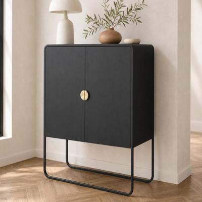 Aparador Buffet Alek A03 Retangular MDF Preto Lyam Decor