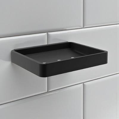 Saboneteira Inox Preto Fosco com Estrutura em Alumínio Maciço Casah 9CM