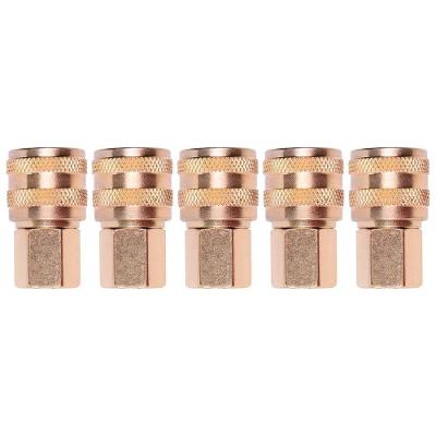 Kit Conectores Engate Rápido Rolete 1-4 Polegada 1-4 Macho Worker 5 Peças