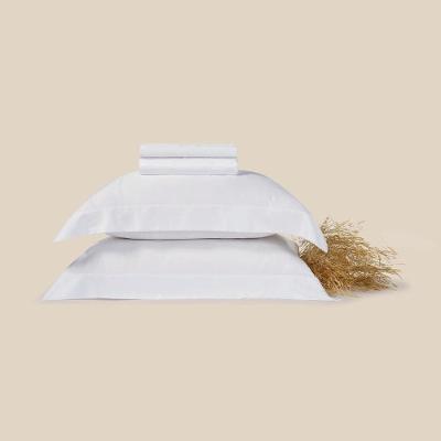 Jogo de Cama Queen Haus Bambu Caminhos 4 Peças Cetim 300 Fios Branco Altenburg