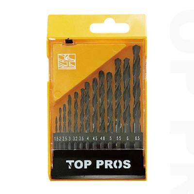 Jogo de Brocas 13 Peças 1.5 a 6.5mm Furos Limpos Aço Rápido Top Rio Comercial