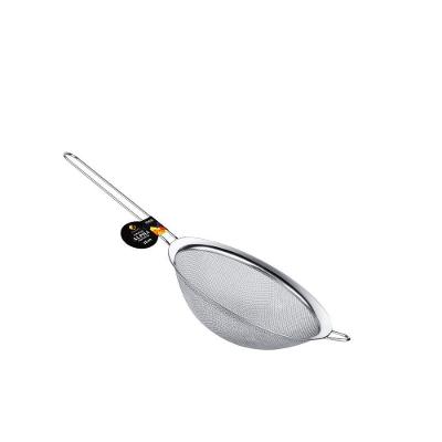 Peneira de Cozinha 14cm Inox Malha Fina e Uniforme Aço Inox