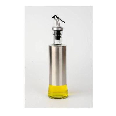 Galheteiro Azeite Vinagre 300ml Vidro Aço Inox com Dosador para Cozinha Top Rio
