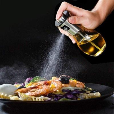 Galheteiro Spray 200ml Plástico e Vidro com Aplicação Precisa para Cozinha Transparente Top Rio