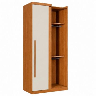 Módulo de Canto Reto Dallas 1 Porta 2 Prateleiras MDP 106,5CM Off White