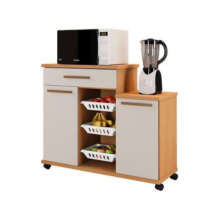 Fruteira Teresina 2 Portas 1 Gaveta MDF-MDP 107CM Cinamomo-off White
