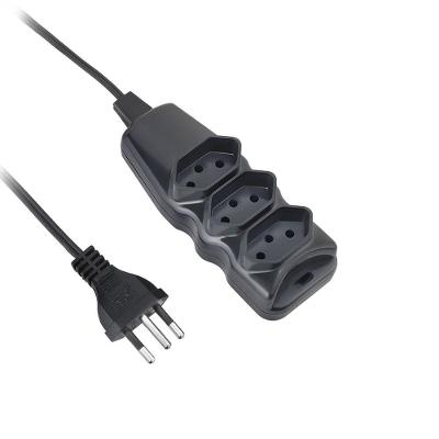 Extensão Elétrica 5m 3 Tomadas Bivolt Preto Elgin