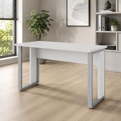 Mesa Escrivaninha Retangular F5 Office Industrial MDP 120CM Cinza