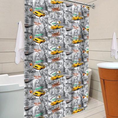 Cortina de Box New York com Ganchos Design Moderno PVC Fullcommerce