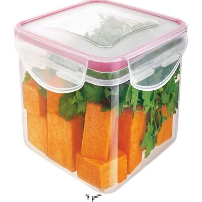 Kit 3 Potes Herméticos Multiuso Plástico Resistente Vedação em Silicone para Freezer e Micro-ondas
