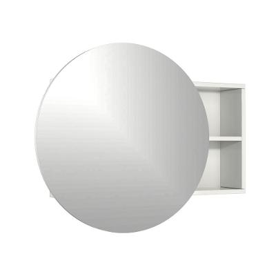 Armário Espelheira Luna sem Porta 1 Prateleira MDF com Espelho 80CM Branco Venturi
