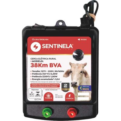 Eletrificador de Cerca Elétrica 4039 Alcance 4.500 m Bivolt Preto