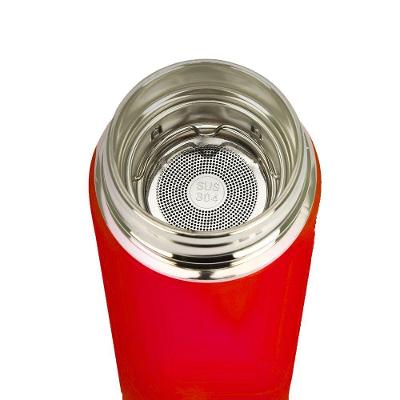 Garrafa Térmica Inox Portátil 500ml Tampa Vedação Vermelho