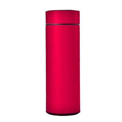 Garrafa Térmica Inox Portátil 500ml Tampa Vedação Vermelho