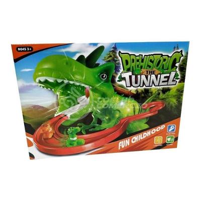 Brinquedo Pista Elevador Com Som E Luz Dinossauro Verde