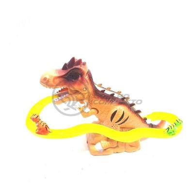 Brinquedo Pista Elevador Com Som E Luz Dinossauro Marrom