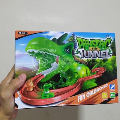 Brinquedo Pista Elevador Com Som E Luz Dinossauro Verde