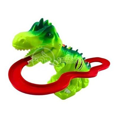 Brinquedo Pista Elevador Com Som E Luz Dinossauro Verde