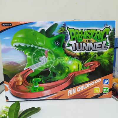 Brinquedo Pista Elevador Com Som E Luz Dinossauro Verde