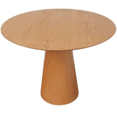 Mesa De Jantar Cone 90 Cm Base Madeira Freijó Tampo Freijó Marrom