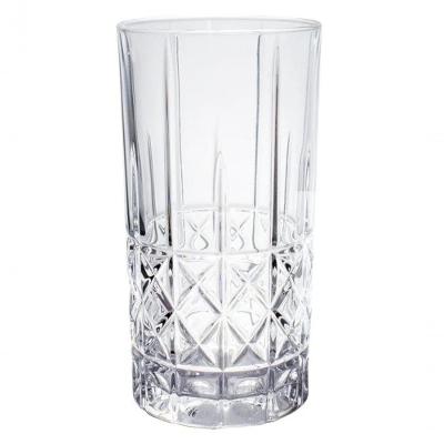 Copo Long Drink Vidro Alto Relevo Koper 350 Ml - Mimo