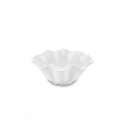 Saladeira - Flower 28 X 28 X 12 Cm 2,4 L Branco Haus Haus