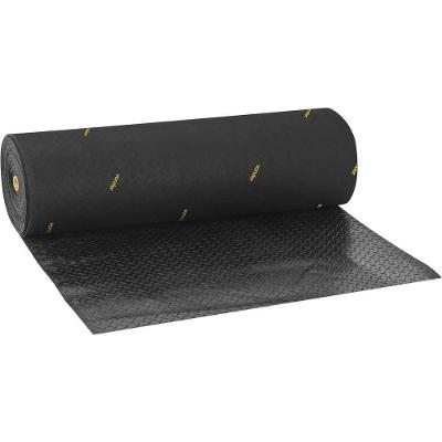 Piso de Borracha Antiderrapante Diamante Retangular Texturizado para Externo Preto Vonder