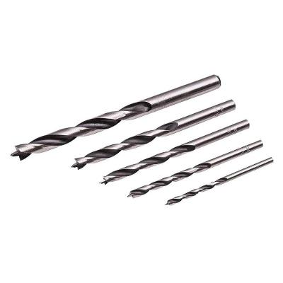 Jogo de Brocas de Três Pontas para Madeira 3MM a 8MM com Estojo Plástico Collins