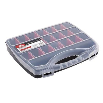 Caixa Organizadora Organizador Plástico com 21 Compartimentos e Divisões Ajustáveis Worker 38x30x6CM