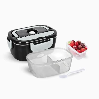 Marmita Elétrica Portátil Bivolt Aquece Refeição em 30 Minutos Preta com Aço Inox para Trabalho