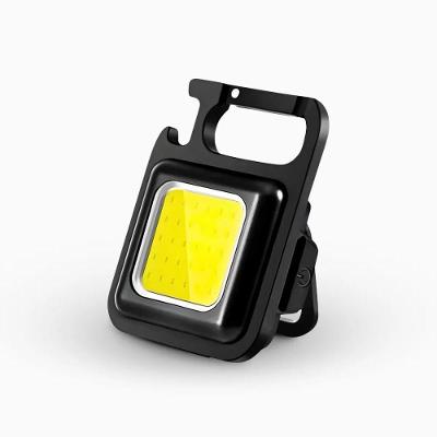 Lanterna Recarregável Mini LED COB Multifunção 3 em 1 Abridor de Garrafa Chaveiro Utimix