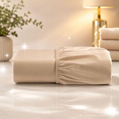 Jogo de Cama Lençol Quality King Micropercal 600 Fios Macio Avelã Casa Show Enxovais