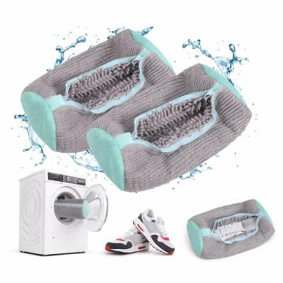 Saco de Lavagem para Calçados e Roupas Delicadas Protege Tênis Sapatos Máquina de Lavar Dacron