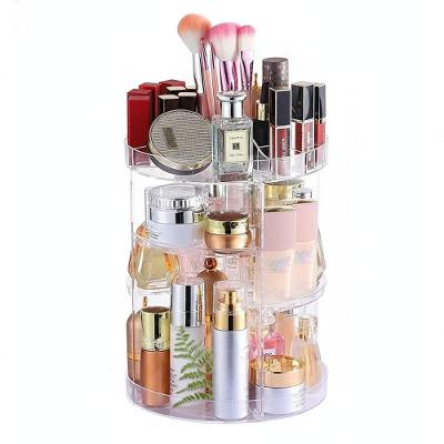 Organizador Giratório para Maquiagem e Cosméticos Acrílico Transparente 360 graus  Penteadeira Utimix