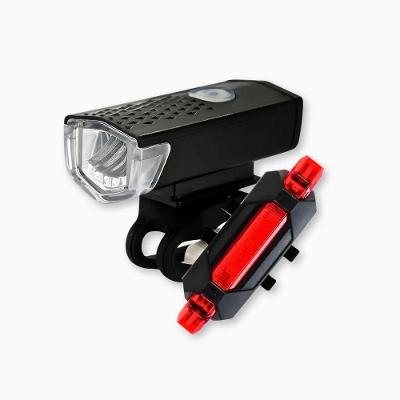 Kit Farol e Lanterna para Bicicleta LED Recarregável USB à Prova Dágua Utimix