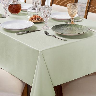 Toalha de Mesa PVC Lisa Térmica Impermeável Fácil de Limpar para Mesa 6 Lugares Bege Casa Scarpa