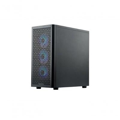 Gabinete Gamer Elite 502 ATX Aço com 3 Fan ARGB Preto